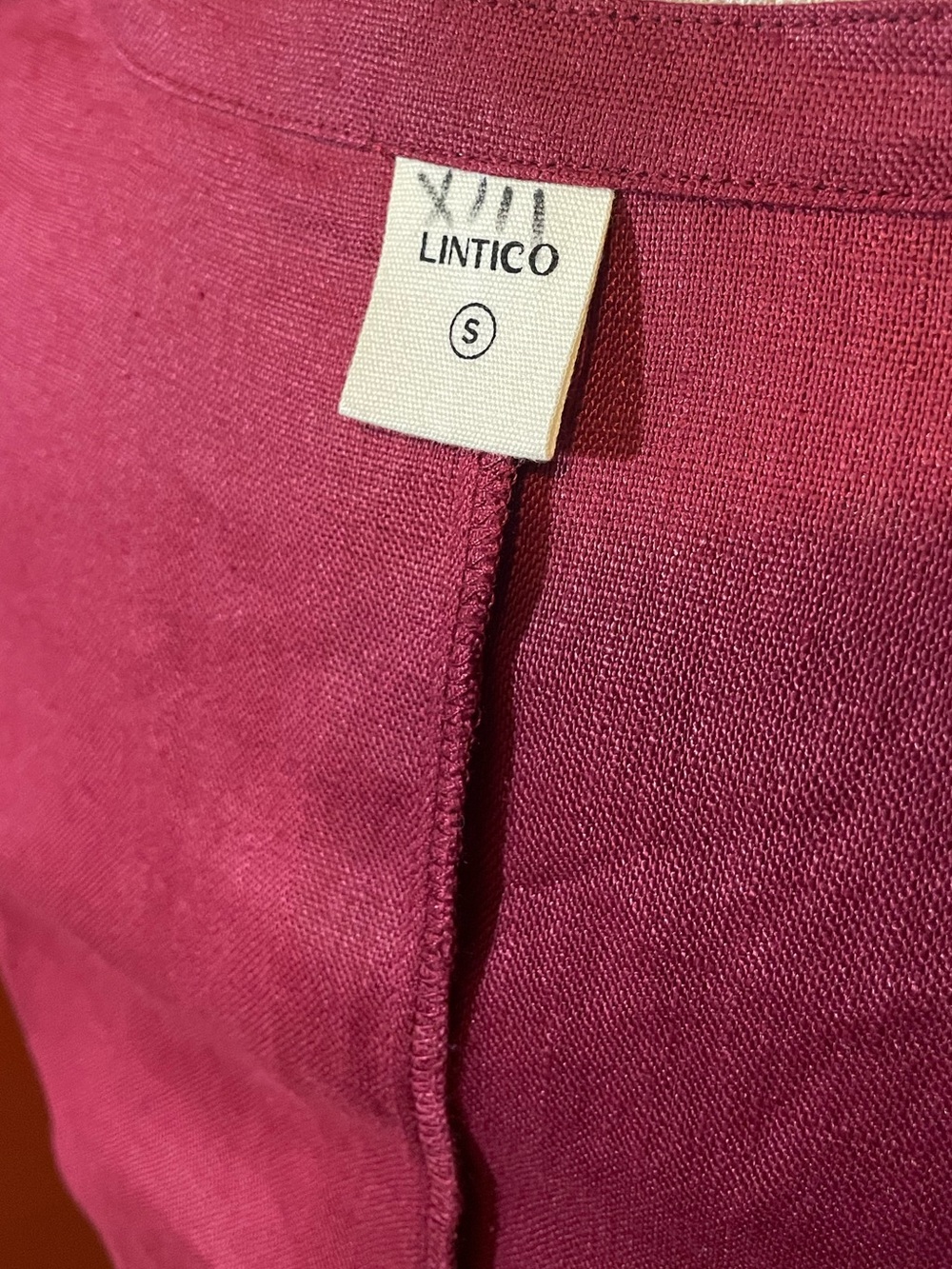 Lintico Women’s 100% Linen Hand Button Front Long Tunic Lagenlook Top - Picture 3 of 7
